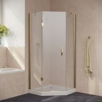 Душевой уголок Vegas Glass AFA-Pen LUX 100 05 10 L профиль бронза, стекло сатин