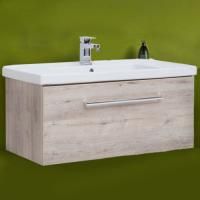 Тумба под раковину Dreja Big Inn 100 подвесная, дуб кантри