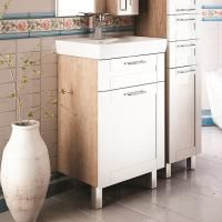 Тумба под раковину Iddis Sena 50 напольная, белая, дерево