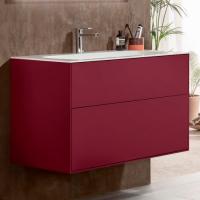 Тумба с раковиной Villeroy & Boch Finion 100 peony matt lacquer, с настенным освещением