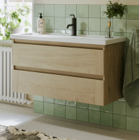 Тумба с раковиной Aqwella Astrid 100 дуб давос