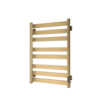 Полотенцесушитель электрический Veconi Piatto 50/80, золото матовое