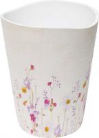 Мусорное ведро Croscill Pressed Flowers 6A0-005O0-9928/990 белое, 5 л