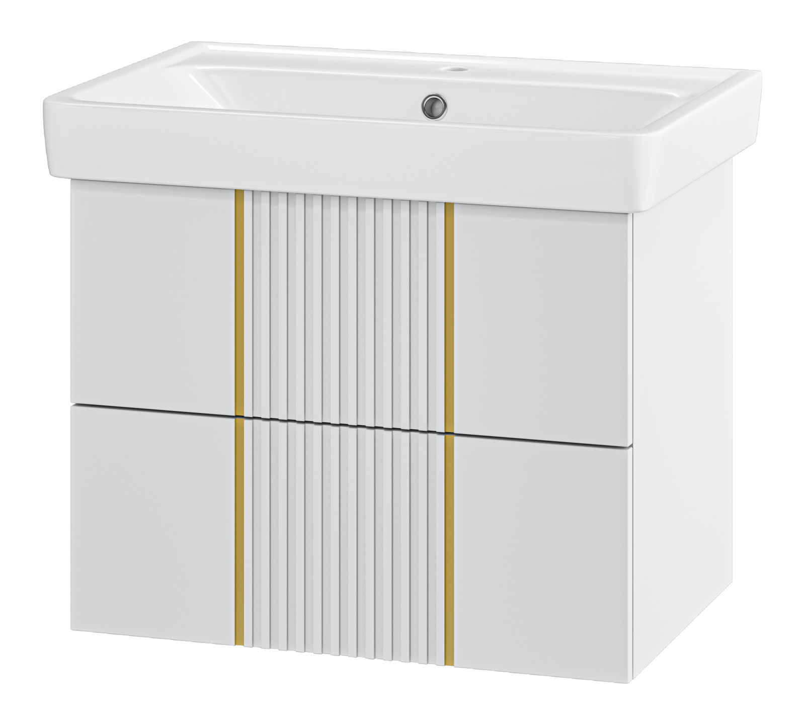 Тумба с раковиной Brevita Vega 70 подвесная, белая