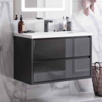 Тумба с раковиной Aquaton Римини New 80 черная