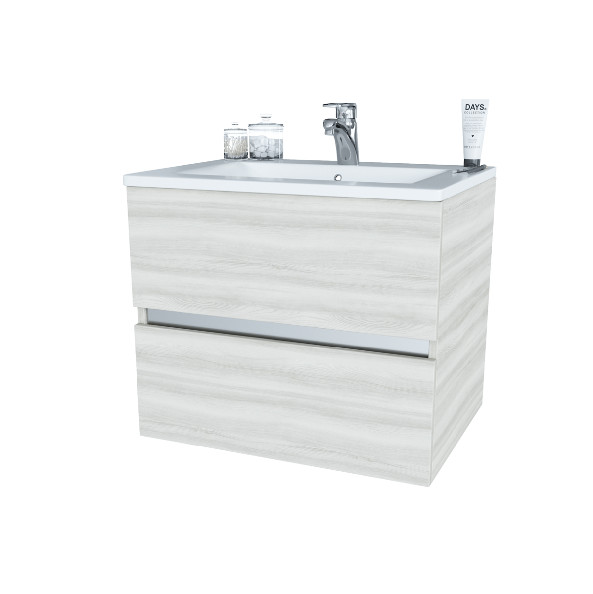 Тумба с раковиной Sanvit Кубэ-2 70 дуб