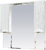 Зеркало-шкаф Misty Лорд 105 белая пленка