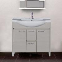 Тумба с раковиной Aquanet Донна 100 беленый дуб