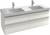 Тумба с раковиной Jacob Delafon Odeon Up 140 белый блестящий