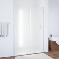 Душевая дверь в нишу Vegas Glass EP-F-2 140 01 10 L профиль белый, стекло сатин