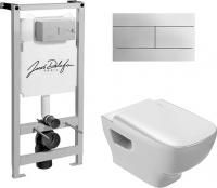 Комплект Jacob Delafon Struktura E5504-NF-M18 кнопка хром