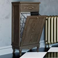 Тумба ValenHouse Лиора 40 кальяри с бельевой корзиной, фурнитура бронза