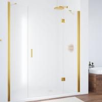 Душевая дверь в нишу Vegas Glass AFP-F 150 09 10 R профиль золото, стекло сатин