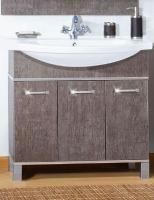 Тумба с раковиной Бриклаер Карибы 100 дуб антик, сатин