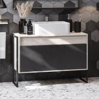 Тумба с раковиной Aquaton Лофт Урбан 100, раковина Mila 35