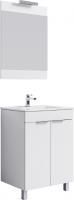 Мебель для ванной Aqwella Brig 60 напольная, с 2 дверцами, белая