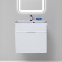 Тумба с раковиной Aquanet Латина 70 2 ящика белая, подвесная