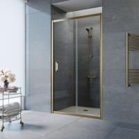 Душевая дверь в нишу Vegas Glass ZP TUR NOVO h1900110 05 01 профиль бронза, стекло прозрачное