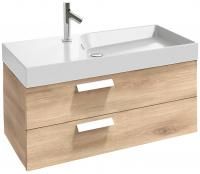 Тумба с раковиной Jacob Delafon Rythmik 100 2 ящика квебекский дуб