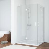 Душевой уголок Vegas Glass AFA-F 120*80 01 01 L профиль белый, стекло прозрачное