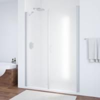 Душевая дверь в нишу Vegas Glass EP-F-2 165 07 10 R профиль матовый хром, стекло сатин