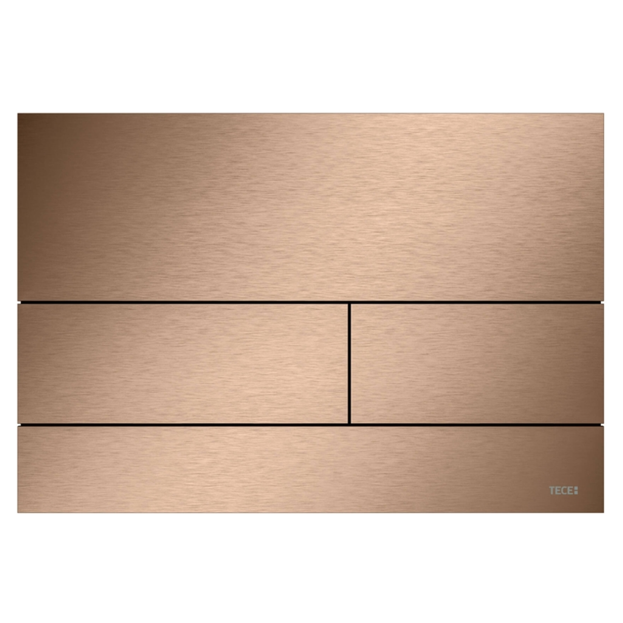 Кнопка смыва TECE Square II 9240848 металлическая, сатин красный позолоченный