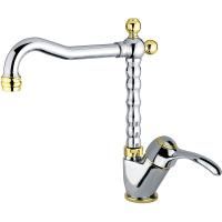 Смеситель для раковины Webert Aurora AU831702017 хром/золото