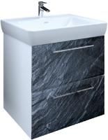 Тумба под раковину Marka One Visbaden 60П black stone