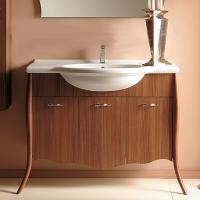 Тумба с раковиной Eurolegno Clip 115 noce, напольная