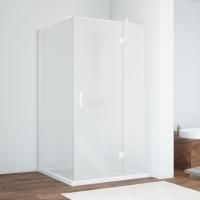 Душевой уголок Vegas Glass AFP-Fis 110 01 10 R профиль белый, стекло сатин