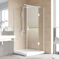 Душевой уголок Vegas Glass AFP-Fis Lux 120*90 01 01 R профиль белый, стекло прозрачное