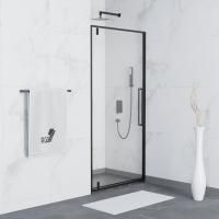 Душевая дверь в нишу RGW Stilvoll SV-02 B 1000х2000 профиль черный, стекло прозрачное