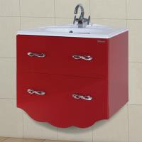 Тумба с раковиной Bellezza Версаль 80 красная