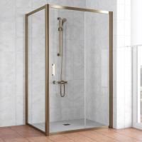 Душевой уголок Vegas Glass ZP+ZPV 130*90 05 01 профиль бронза, стекло прозрачное