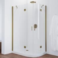 Душевой уголок Vegas Glass AFS-F 110*100 05 01 L профиль бронза, стекло прозрачное