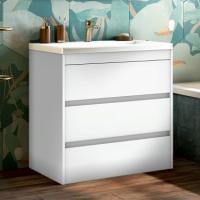 Тумба с раковиной Art&Max Family 75 напольная, Bianco Lucido