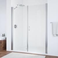 Душевая дверь в нишу Vegas Glass EP-F-2 185 08 01 R профиль глянцевый хром, стекло прозрачное