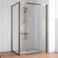 Душевой уголок Vegas Glass ZP+ZPV 140*70 05 01 профиль бронза, стекло прозрачное