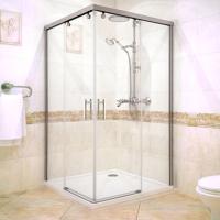 Душевой уголок GuteWetter Slide Rectan GK-864 правая 95x75 см стекло бесцветное, профиль хром