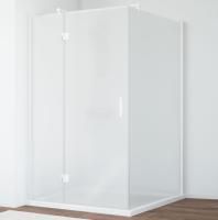 Душевой уголок Vegas Glass AFP-Fis 120*110 01 10 L профиль белый, стекло сатин