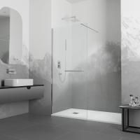 Душевая перегородка RGW Walk In WA-040 90х195 профиль хром, стекло прозрачное