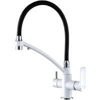 Смеситель для кухни Gappo G4348 черный/ белый