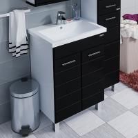 Тумба под раковину СанТа Омега 60 черная