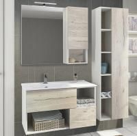 Мебель для ванной Comforty Ганновер 90 дуб дымчатый