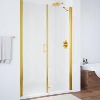 Душевая дверь в нишу Vegas Glass EP-F-2 115 09 01 L профиль золото, стекло прозрачное