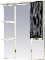 Зеркало-шкаф Misty Лорд 85 бело-черный R