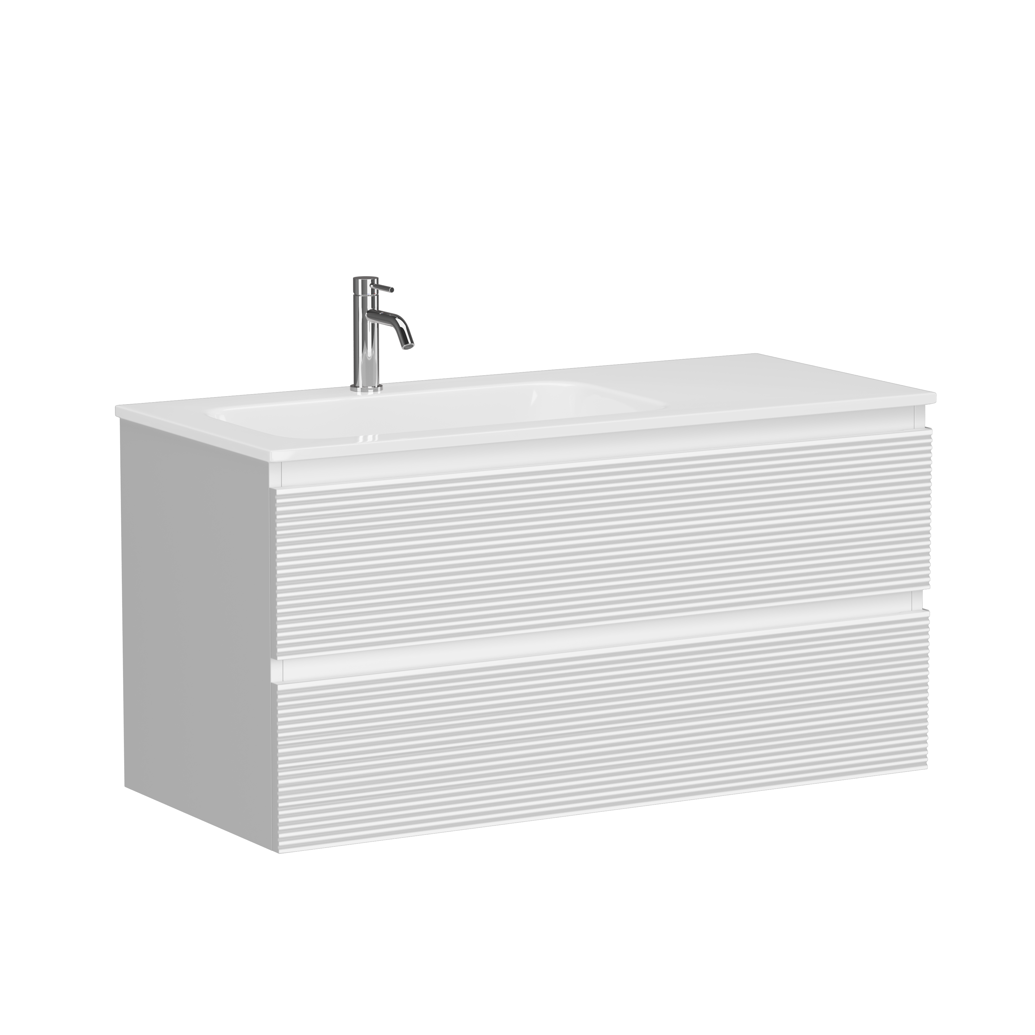 Тумба с раковиной Sancos Folk 100 L bianco