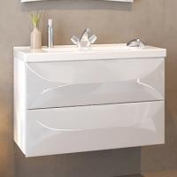 Тумба с раковиной Marka One Elegant 80П white