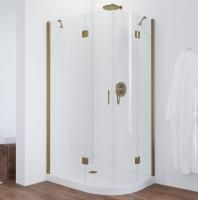 Душевой уголок Vegas Glass AFS-F 100*80 05 01 L профиль бронза, стекло прозрачное