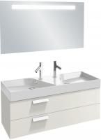 Мебель для ванной Jacob Delafon Rythmik 120 2 ящика белый блестящий лак